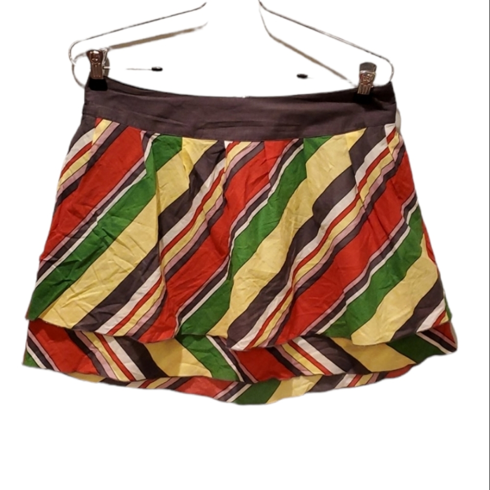 Tara Jarmon for Target Multi Striped Mini Skirt